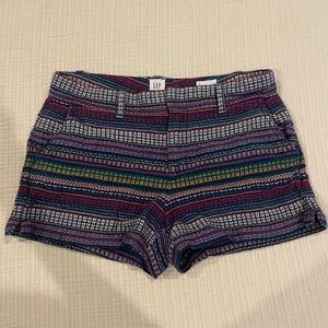 GAP Multicolor City Trouser Short Size 6 EUC